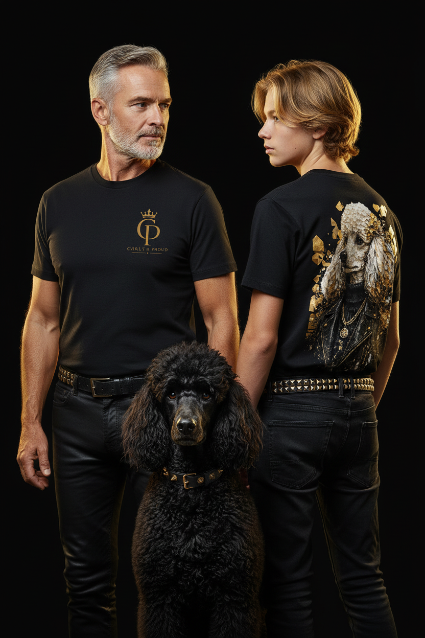 Curly & Proud – Opa & Enkel schwarzer Pudel